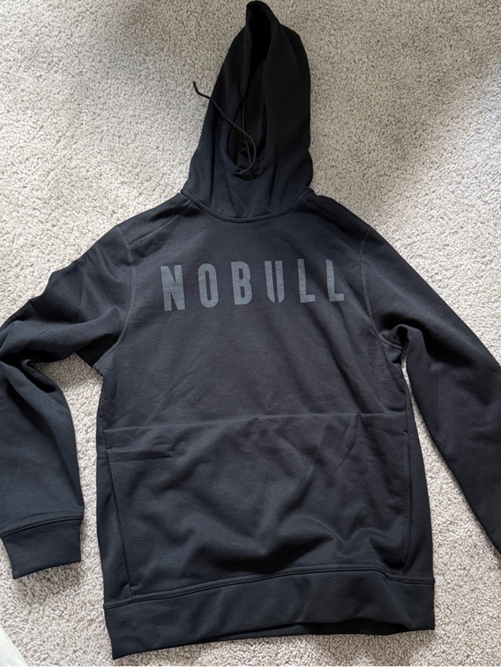 NOBULL Men's Black Logo Pullover Hoodie